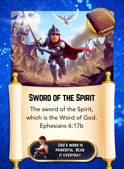 Armor of God Edition Bible Cards - Pack of 29 Trading Cards - Carrom Canada