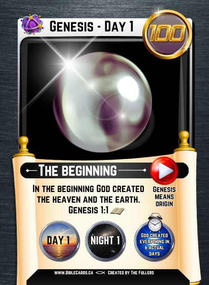 Genesis Edition Bible Cards - Pack of 26 Trading Cards - Carrom Canada