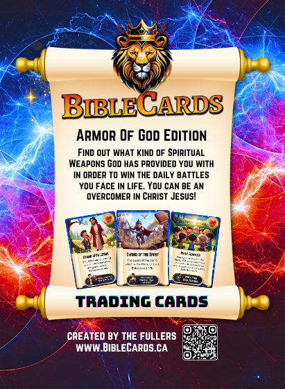 Armor of God Edition Bible Cards - Pack of 29 Trading Cards - Carrom Canada