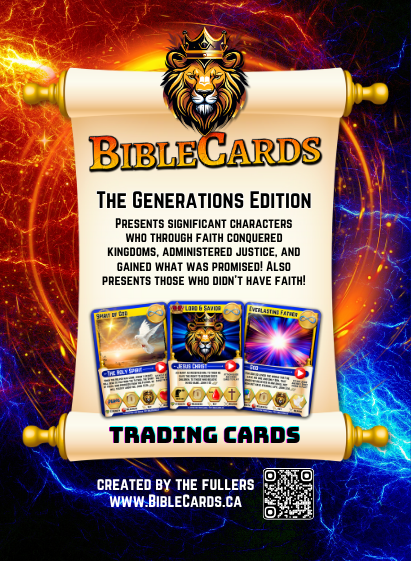 Generations Edition Bible Cards - Pack of 29 Trading Cards - Carrom Canada