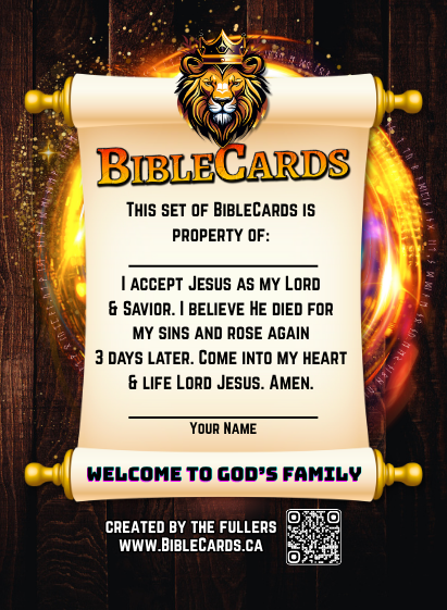 Fruit of The Spirit Edition Bible Cards - Pack of 29 Trading Cards - Carrom Canada