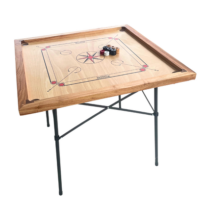 30 Traditional Carrom Board Game Coins (13 Black Coins / 13 Natural Coins / 2 Red Queens / 2 White Strikers) - Carrom Canada