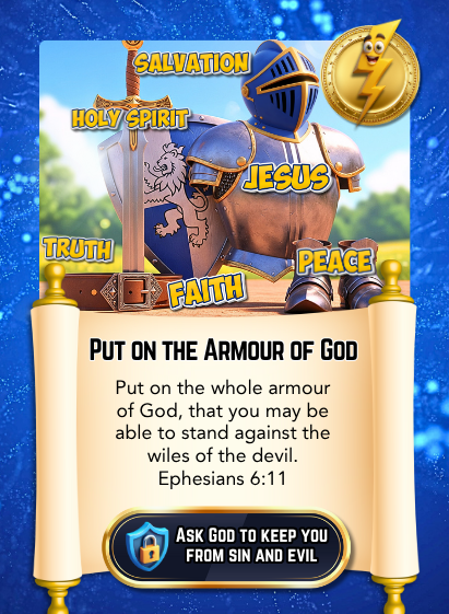 Armor of God Edition Bible Cards - Pack of 29 Trading Cards - Carrom Canada