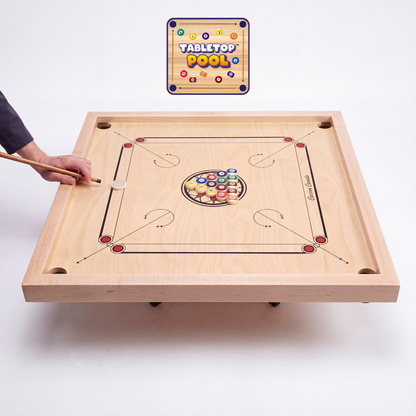 Table Top Pool Game (Full Set) - Carrom Canada